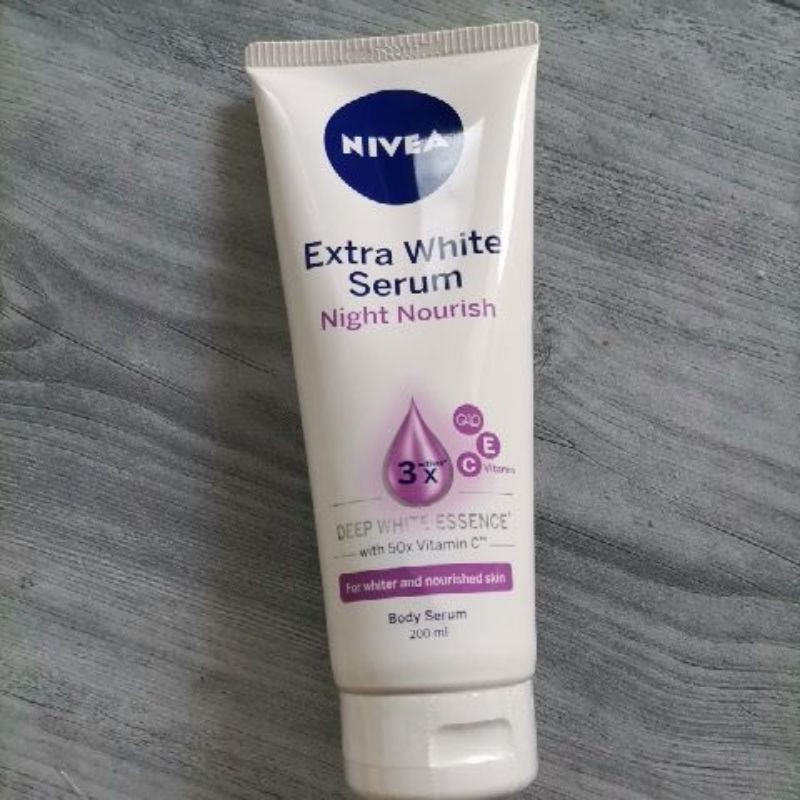 nivea extra white serum night nourish