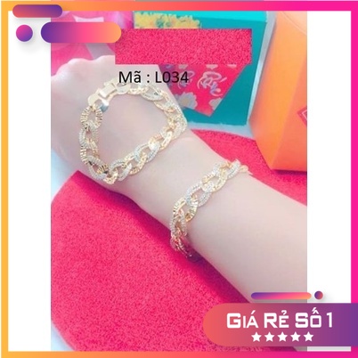 Lắc Tay Xích Cực Đẹp Mạ Vàng