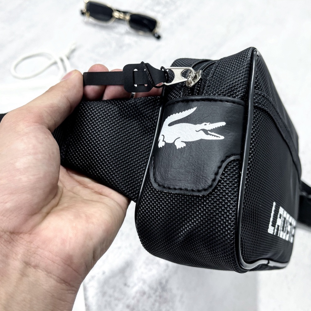 Túi bao tử đeo chéo nam nữ Lacoste 2021 minibag form box | BigBuy360 - bigbuy360.vn