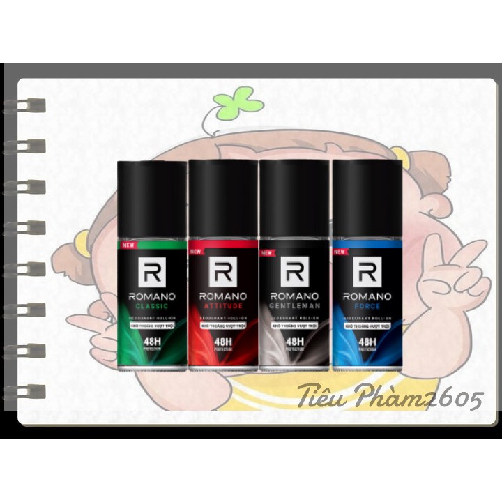 ROMANO_ Lăn khử mùi Romano 50ml