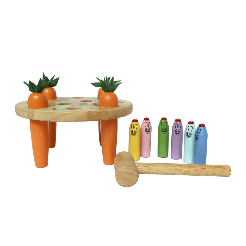Đồ chơi gỗ Búa đập thỏ Winwintoys 64192