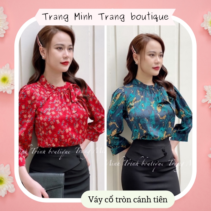 Áo lụa cổ tròn 🔸 HÀNG CAO CẤP 🔸 áo lụa Satin với 6 màu sắc đa dạng phù hợp cho mọi lứa tuổi