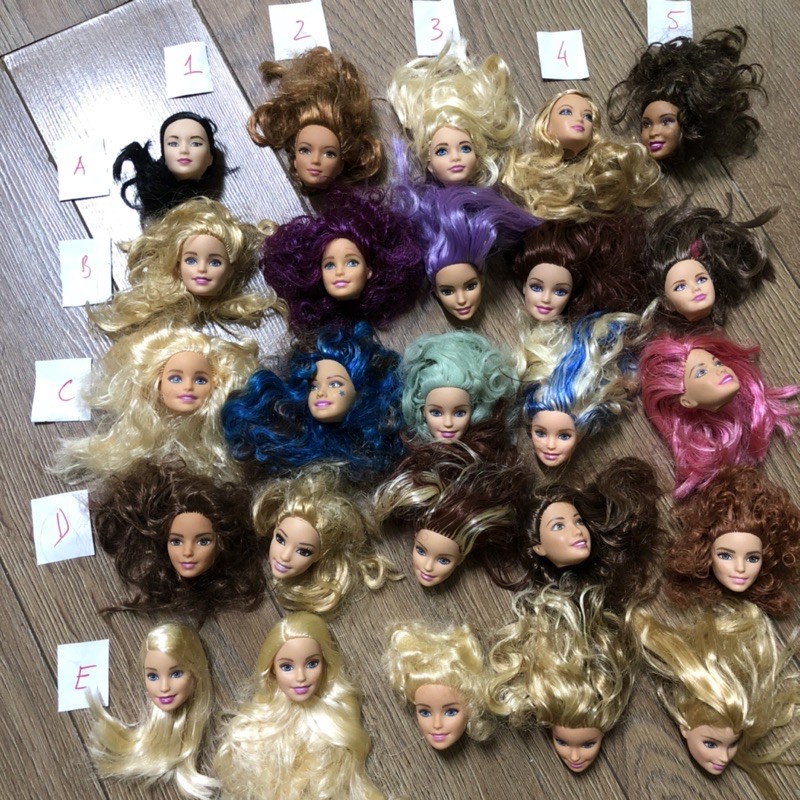 B7A- Đầu búp bê barbie chính hãng