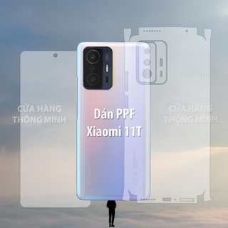 Tấm dán Xiaomi 11T/11T Pro dán PPF mặt trước, dán mặt sau, dán màn hình, dán mặt lưng Full viền chuẩn