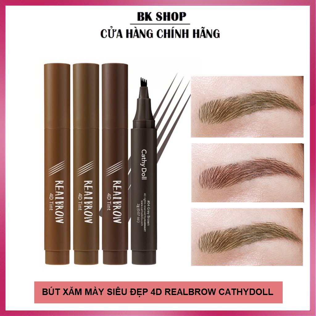 Bút xăm mày Real Brow 4D Tattoo Tint CathyDoll 2g