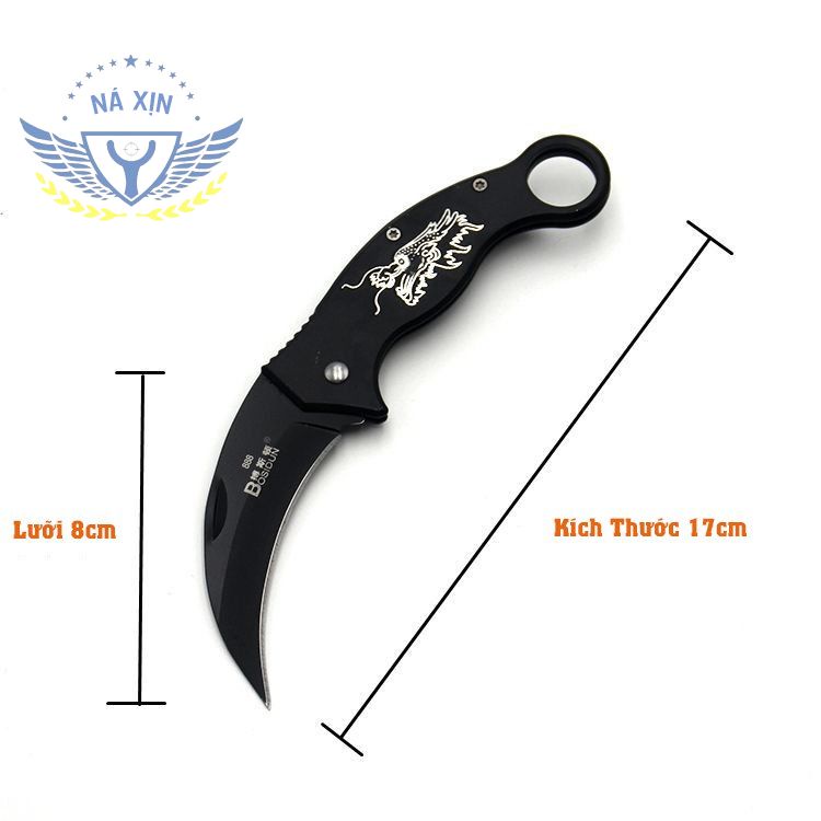 [Chốt sale] Dao Gấp Gọt Hoa Quả Karambit, Chống Gỉ Sét, Phụ kiện văn phòng phẩm, Dùng Đi Dã Ngoại Cực Tốt DP3