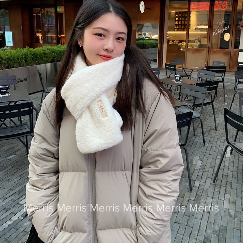 [HÀNG CÓ SẴN] KL14 - Khăn lông cừu quàng cổ unisex nam nữ phong cách Hàn Quốc