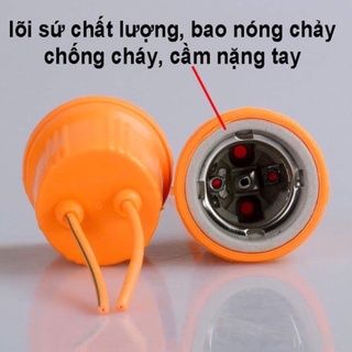 Lồng chụp và đuôi sứ bảo vệ đèn .