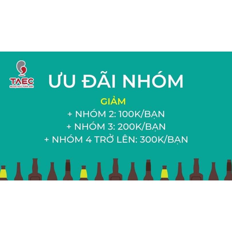 Hồ Chí Minh- Voucher khóa học tiếng anh TOEIC SPECIAL 1 (400-450)-Cam kết đầu ra, học lại miễn phí -[TAEC.EDU.VN