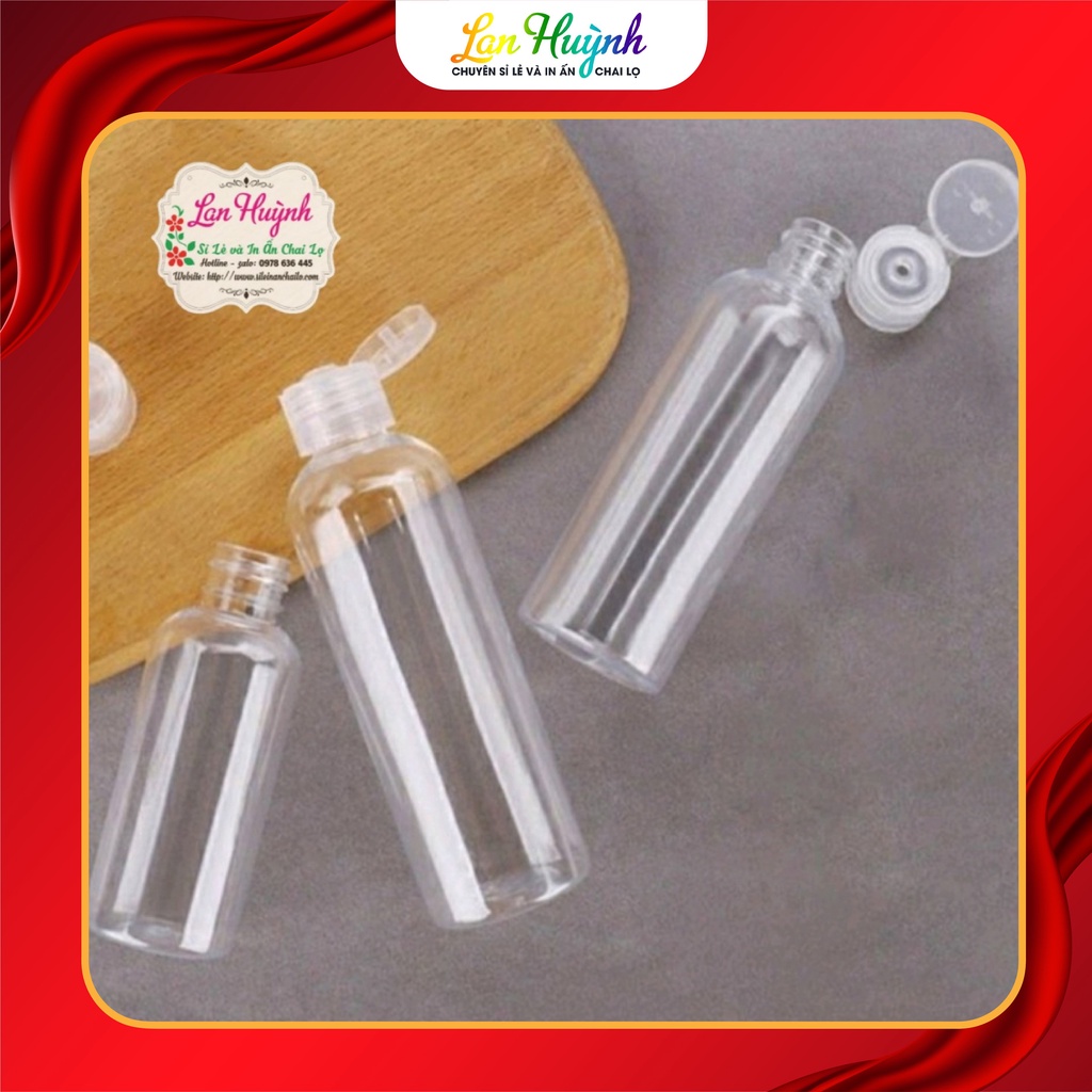 CHAI NHỰA NẮP BẬT 20ML/30ML/50ML/100ML/150ML/250ML ĐỰNG CHẤT LỎNG,ĐỰNG GEL RỬA TAY