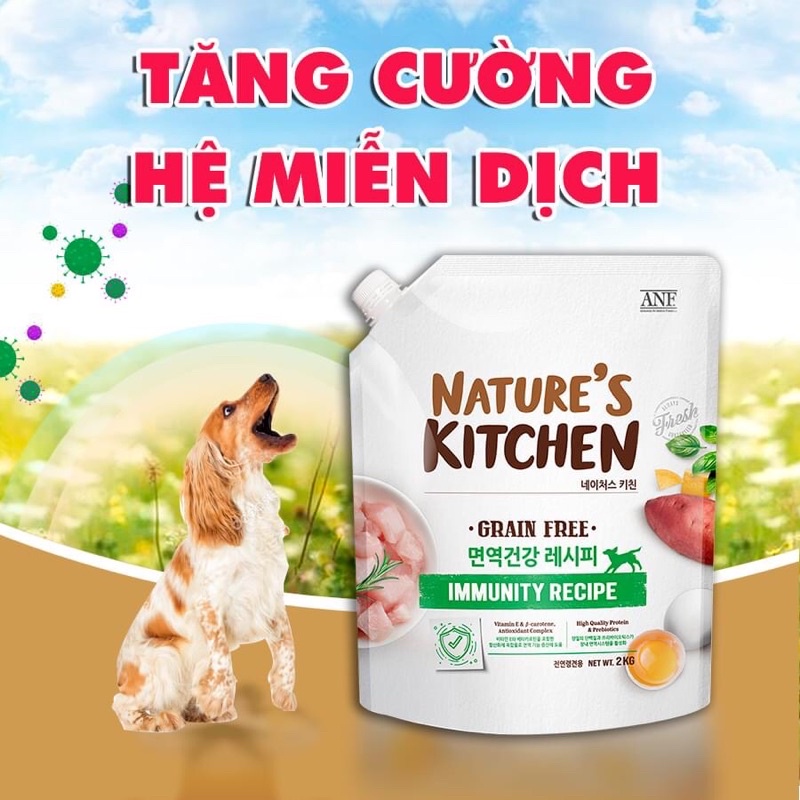 [HOT SALE] ANF - Nature's Kitchen - Hạt thức ăn cho chó mọi lứa tuổi tăng cường hệ miến dịch 2kg