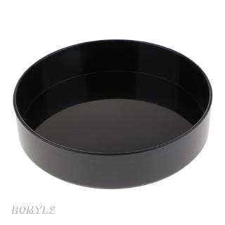 Plastic Round Ikebana Suiban Vase Pot Bonsai Flower Container Black 23cm