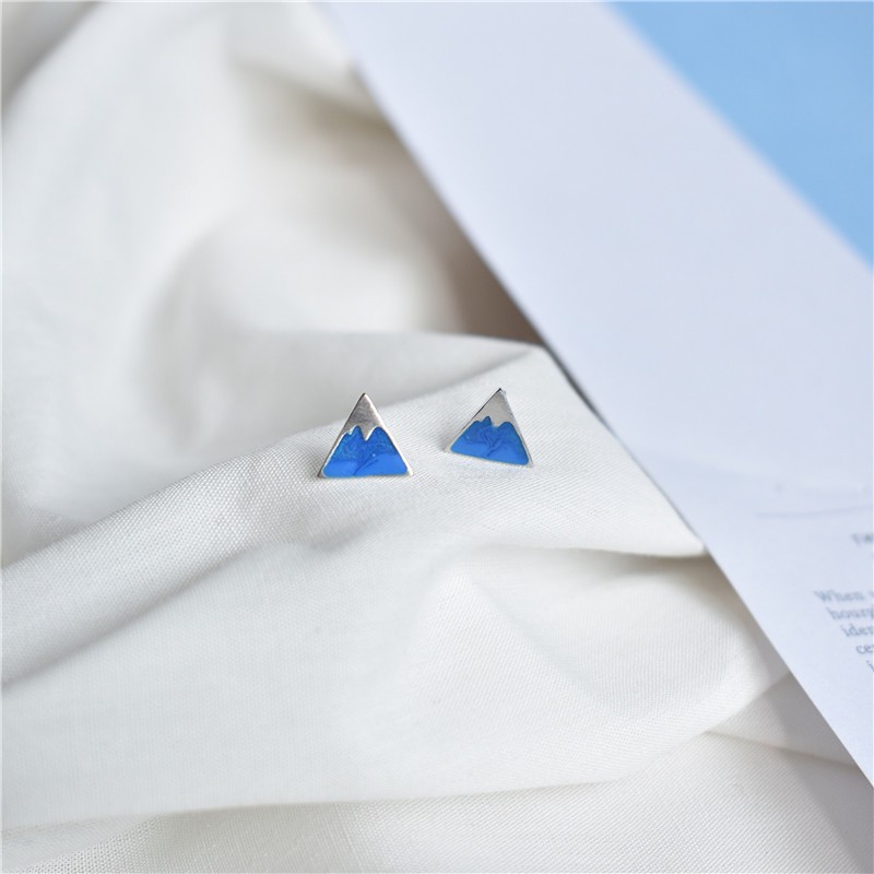 Hoa tai núi tuyết bạc 925