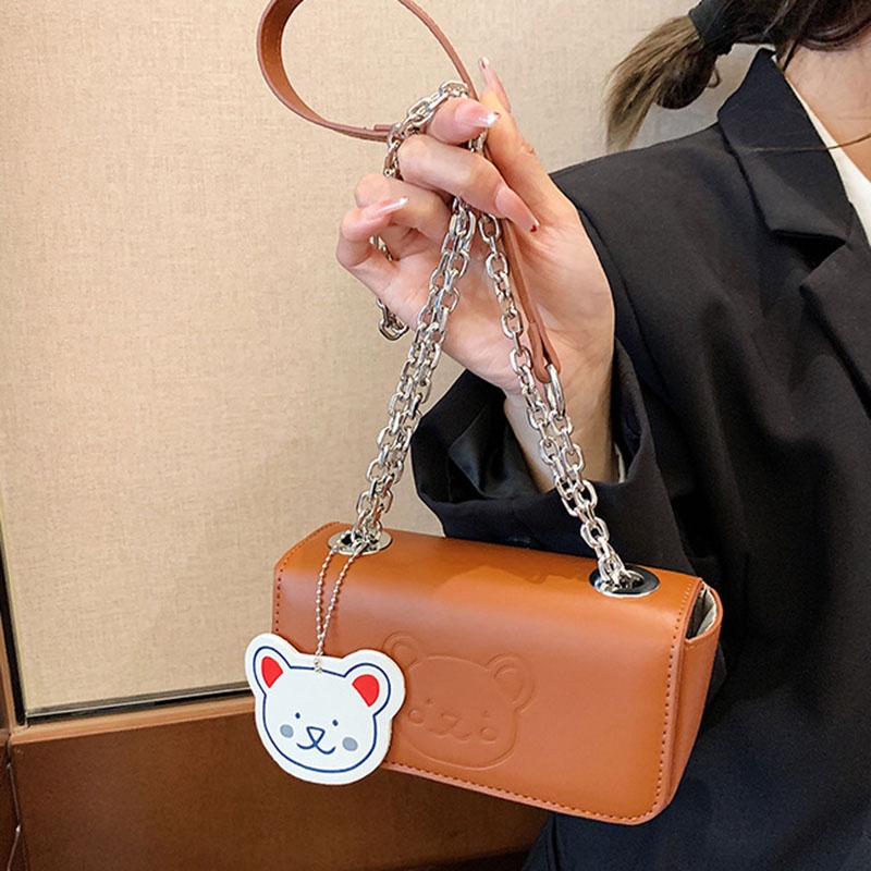 Túi Đeo Chéo Dây Xích Nhỏ Nhắn Phong Cách Cổ Điển Cho Nữ