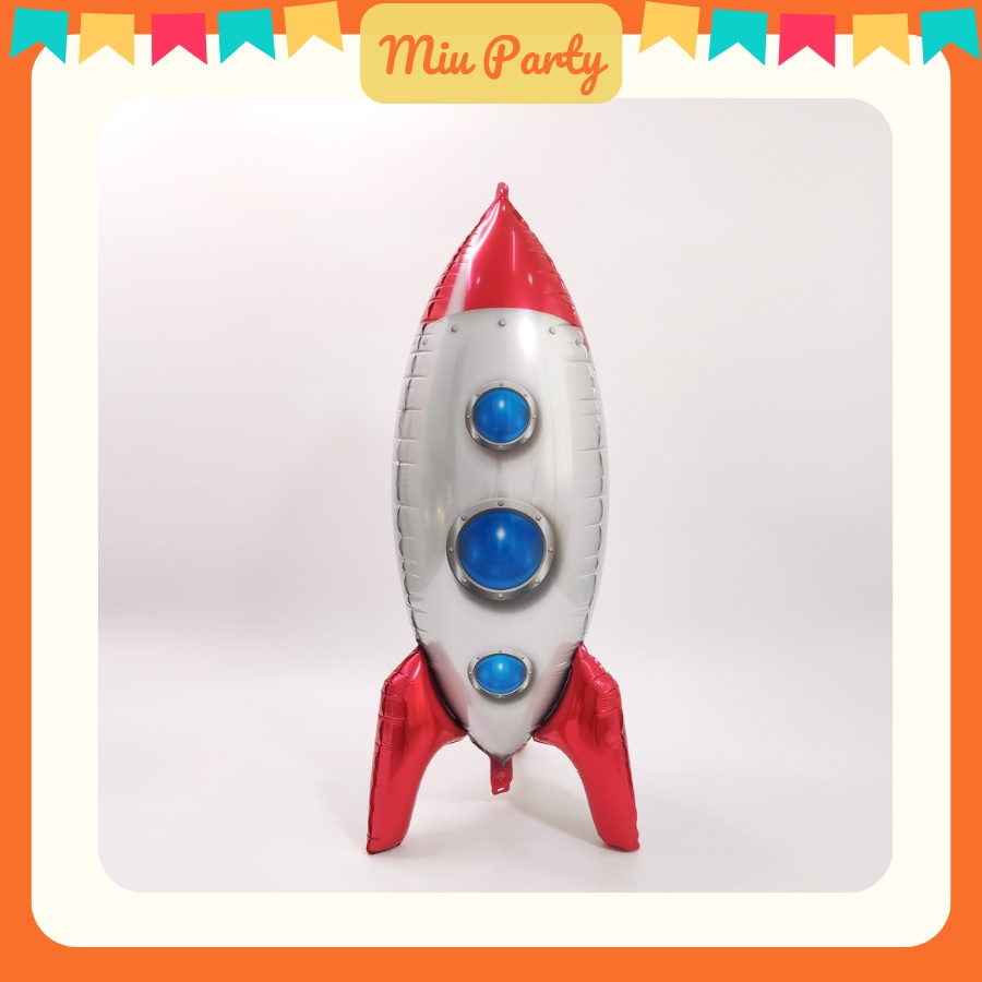 Bong Bóng Kiếng Hình Tên Lửa Size To 70cm Trang Trí Sinh Nhật Cho Bé - MiuParty