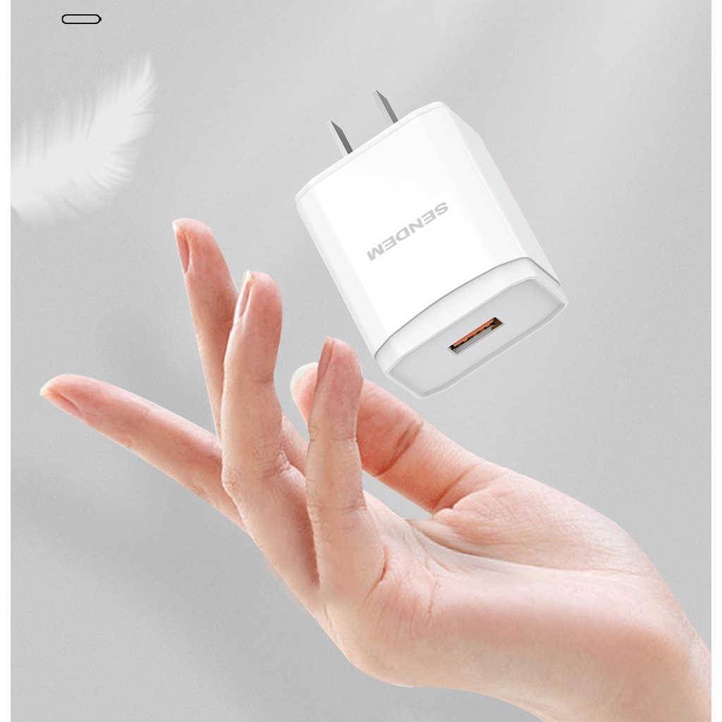 Củ sạc 45W 6A sạc siêu nhanh nhiều dòng máy C17 sendem