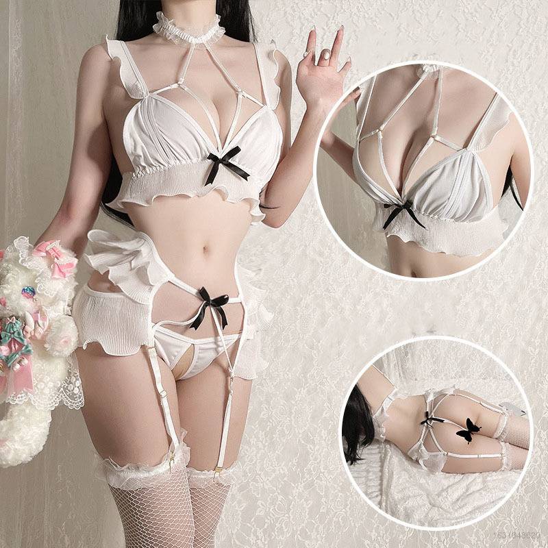 Bộ Đồ Hóa Trang Người Hầu Gái Phối Ren Màu Trắng Đen Gợi Cảm Cho Nữ | BigBuy360 - bigbuy360.vn