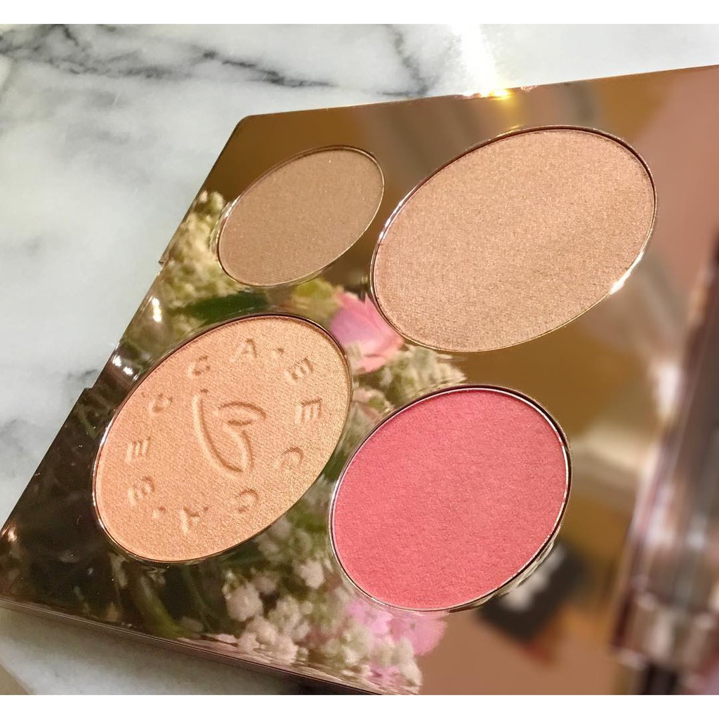 Bảng Makeup Becca Chrissy Teigen Glow Face Palette (Highlight, Phấn Má, Bronzer)