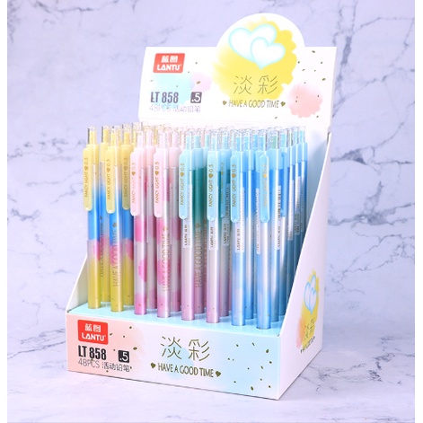bút chì bấm xanh trăng sao ombre BC19 cute dễ thương