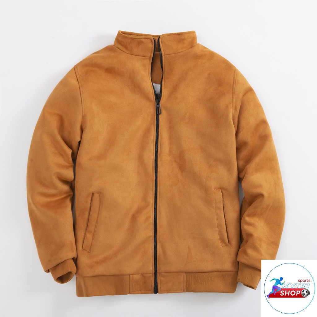 Áo khoác da lộn lót lông thời trang thu đông nam phom 45-85kg Kynn shop
