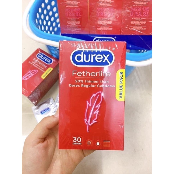 Bao Cao Su Durex Ultra Thin Feel Fetherlite (H30 chiếc)