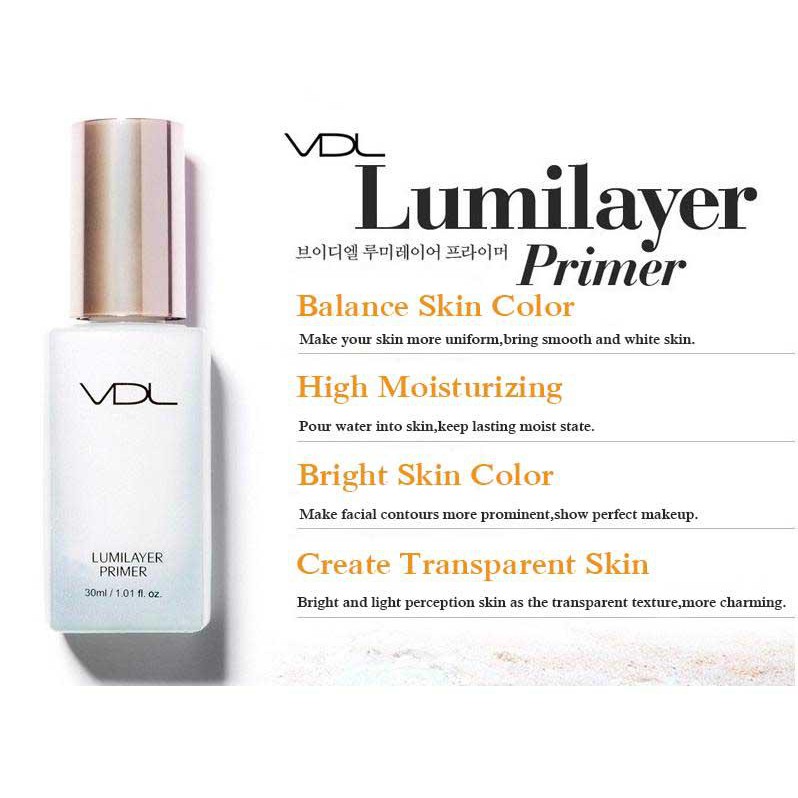 (THANH LÝ) Kem lót bắt sáng VDL LUMILAYER PRIMER Fresh (date t3/2022)