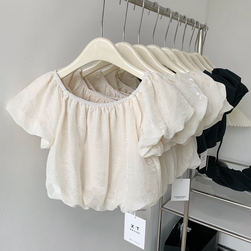 Áo Ống Một Màu Trễ Vai Thời Trang Mùa Hè 52748 Cho Nữ