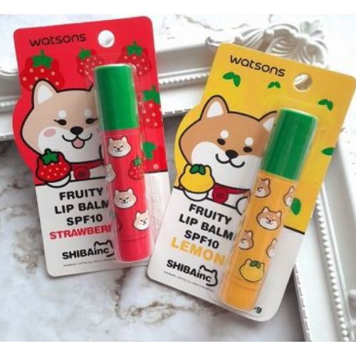 (hàng Mới Về) Son Dưỡng Môi Hương Dâu / Chó Shiba 3.5g