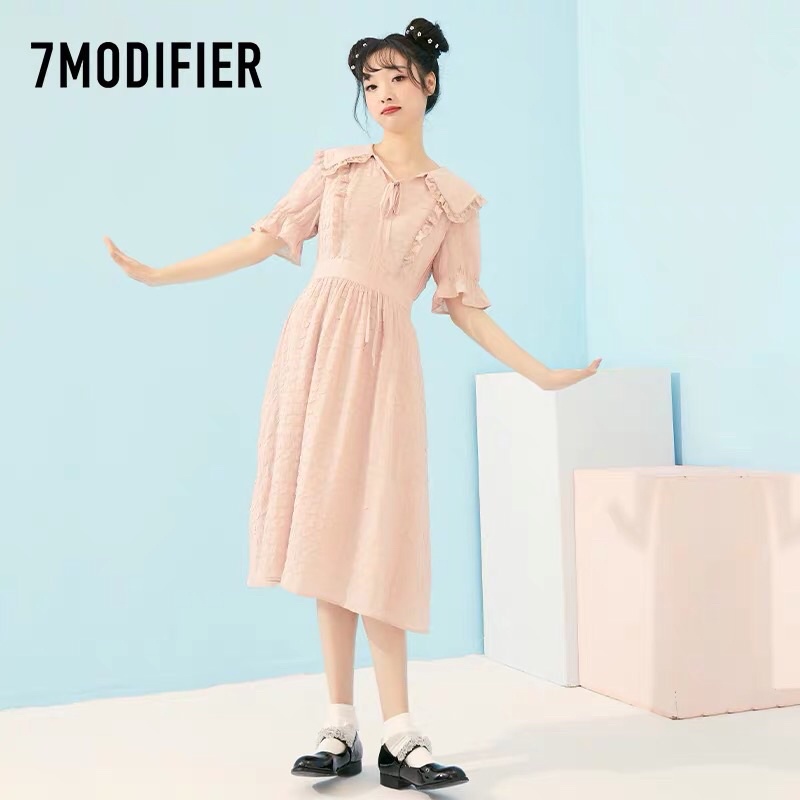 Đầm voan màu 7MODIFIER