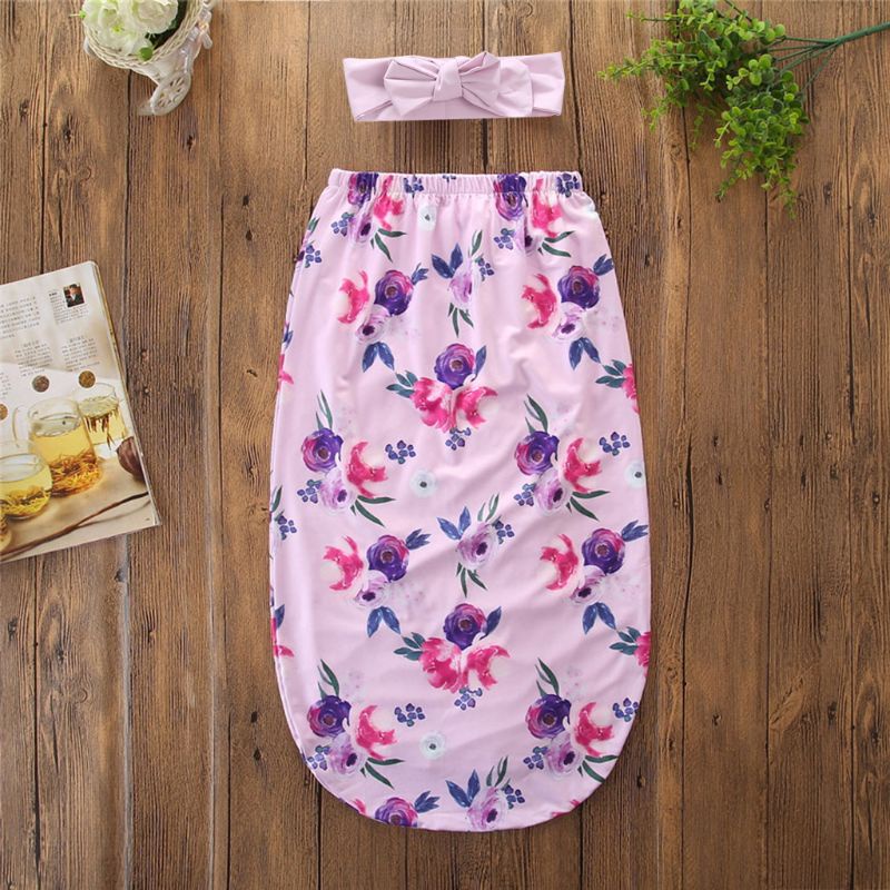 Bộ 2 Sản Phẩm Gồm Túi Ngủ Và Dây Buộc Tóc Cho Bé Sơ Sinh