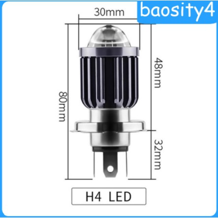 Bóng Đèn Pha cos LED Xe hơi ô tô chân H4 H6 3000k 6000k 30w bi gương cầu cắt sáng màu trắng vàng chiếu xa gần Mô Tô máy