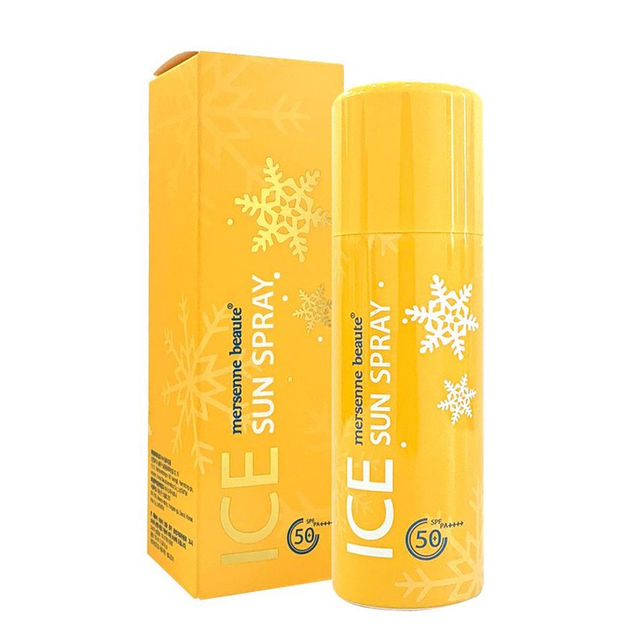 Xịt Chống Nắng lạnh Ice Sun Spray Mersenne Beaute 100 ml ( MÀU VÀNG XỊT)