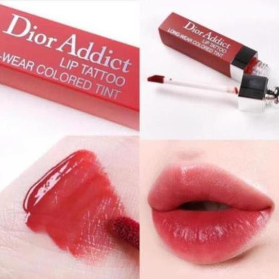 Dior Addict Lip Tattoo chính hãng mới nhất đáng mua nhất mọi thời đại son màu cam đất, cam đỏ, đỏ berry, hồng san hô