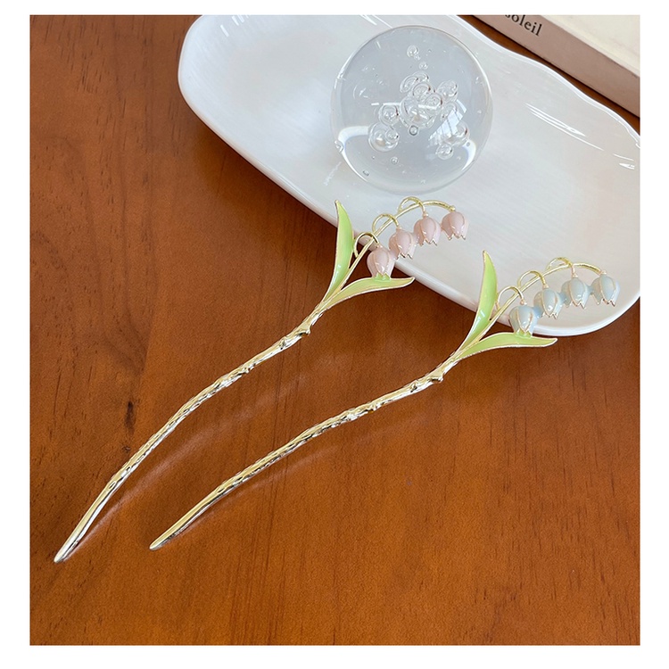Trâm Cài Tóc Hình Hoa Lily Phong Cách Cổ Điển Ngọt Ngào Cho Nữ