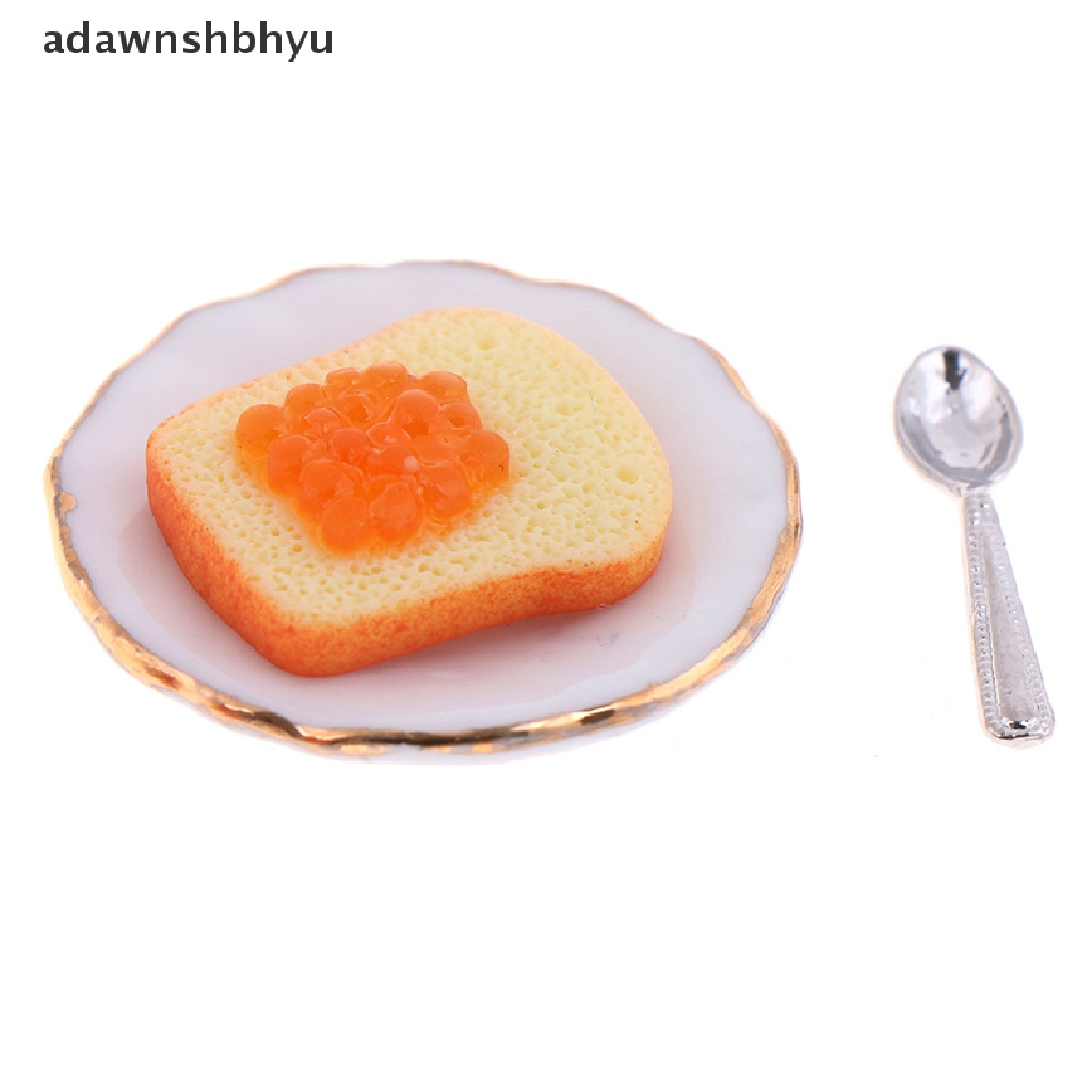 Bộ 3 Muỗng Ăn Bánh Mì Tỉ Lệ 1: 12 Trang Trí Nhà Búp Bê