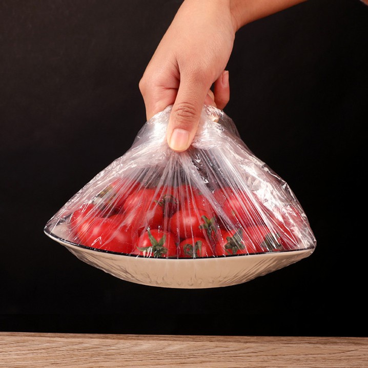 [Thánh bảo vệ thức ăn] Túi 100 màng bọc thực phẩm PE có chun tái sử dụng được hình gấu.