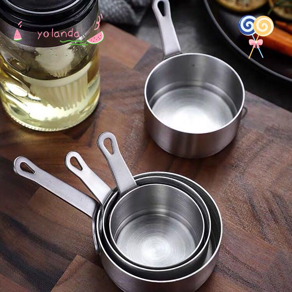 ☆Yola☆ Nồi Nấu Cà Phê/Sữa Bằng Thép Không Gỉ Chống Dính Nhỏ 50/100ml Tiện Dụng