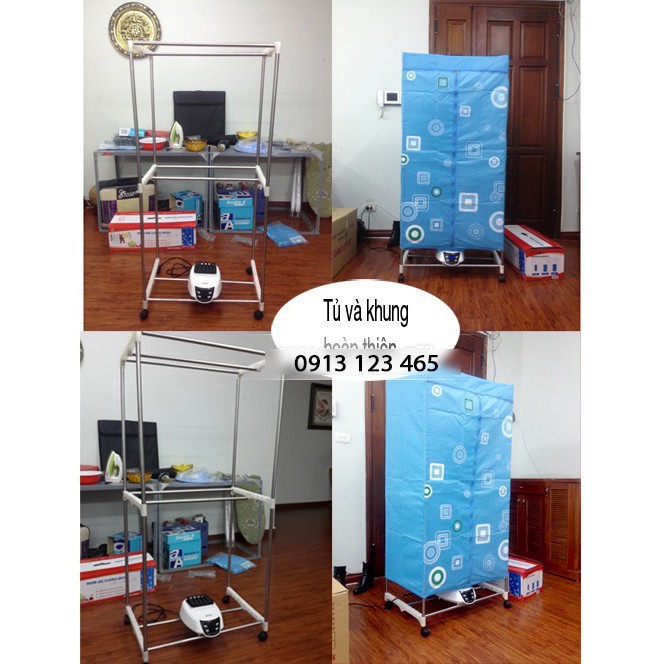 [Hàng Loại 1] Tủ Sấy Quần Áo Cao Cấp Có Điều Khiển Từ Xa _ Bảo Hành 24 tháng