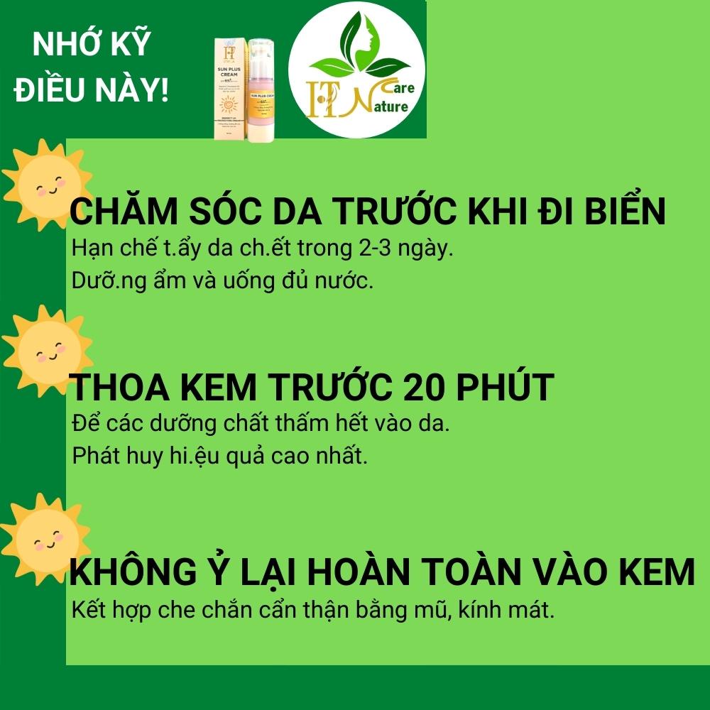 Kem chống nắng Sun Plus Cream 40g spf 65 HT Nature Care