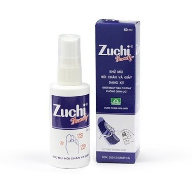 Xịt Khử Mùi Hôi Chân Hôi Giày Hôi Nách ZuChi Family Tạo Mùi Thơm H137