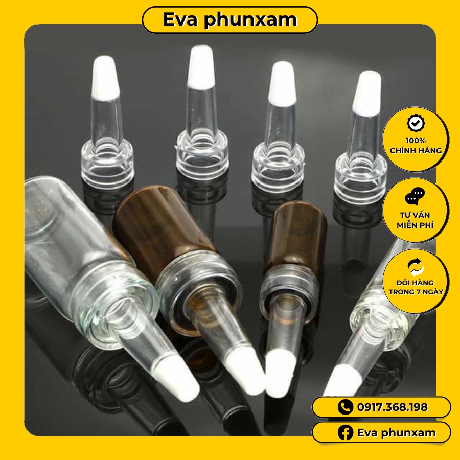 Combo 10 chai chiết tế bào gốc chai kèm nắp bóp