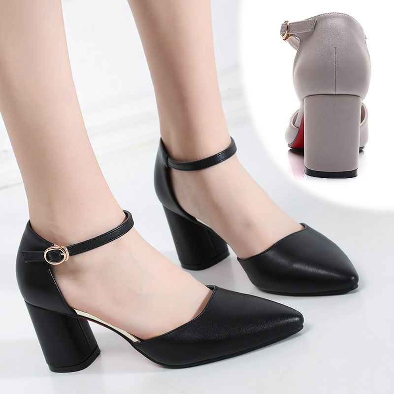 Giày nữ sambo cao gót 7cm mã GA07