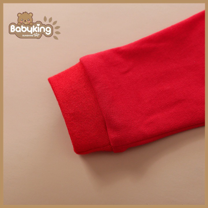 BodySuit giáng sinh noel cho bé ,áo liền quần dễ thương dài tay kiểu nai đỏ cho bé (2061),cotton 100%, Aiueo Nhật.