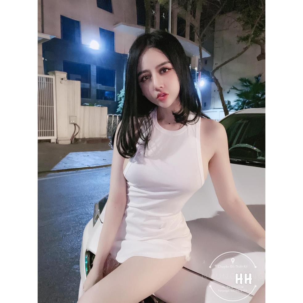 Áo Ba Lỗ Dáng Dài Đuôi Tôm Sexy Cá Tính