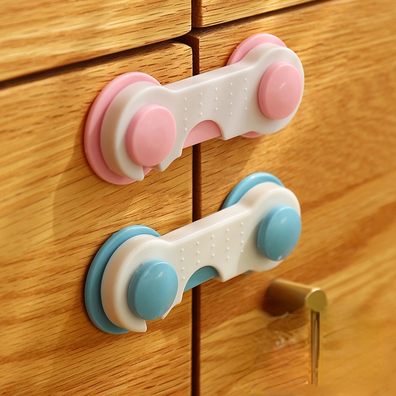 Khóa Cửa Tủ / Tủ Lạnh / Ngăn Kéo Bảo Vệ An Toàn Cho Bé Chống Kẹp Tay Đa Năng