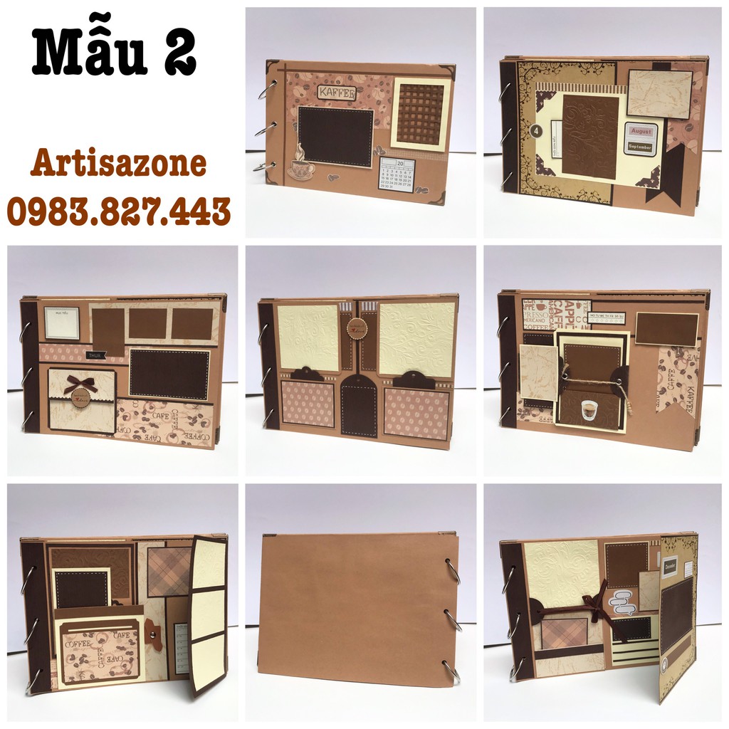 Scrapbook, Album ảnh dán handmade (Đọc kỹ mô tả từng sản phẩm bên dưới bài viết)