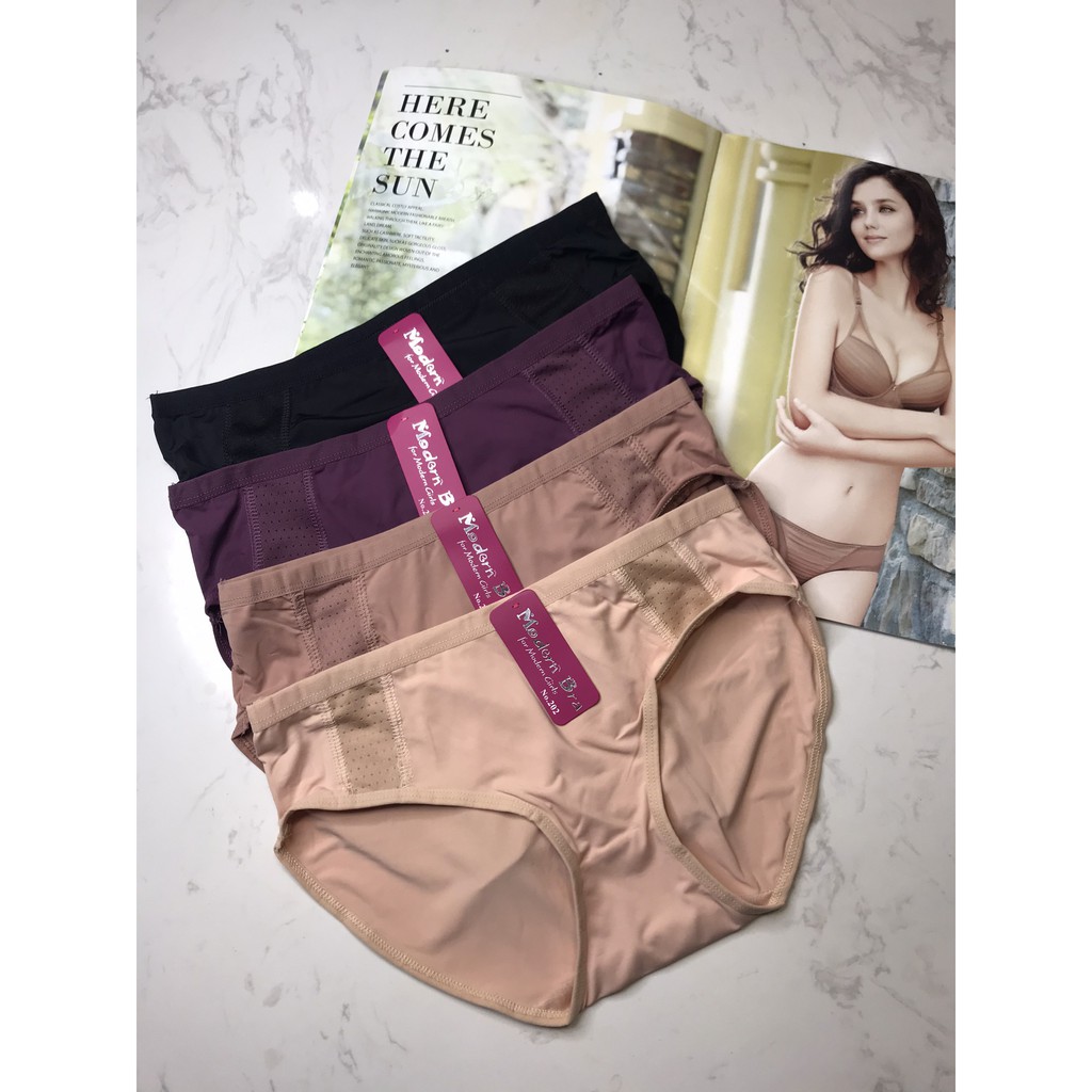 Quần lót thun lạnh Form 48-55kg ModernBra 202 - Lỗ thông hơi , cao cấp Thái Lan