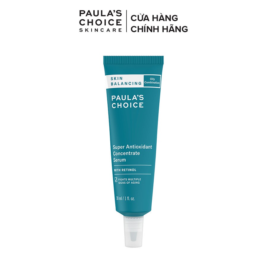 Tinh chất chống lão hóa cân bằng độ ẩm Paula's Choice Skin Balancing Super Antioxidant Concentrate Serum 30ml Mã: 3350