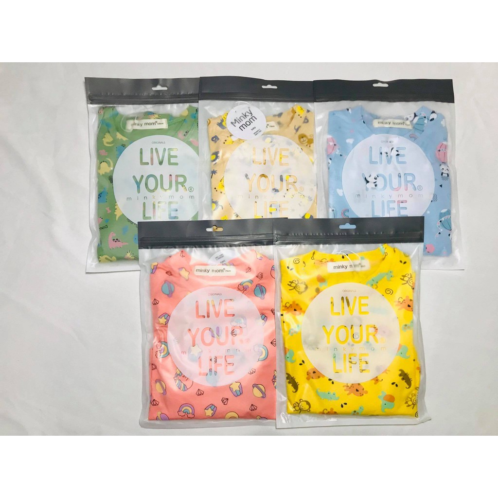 Bộ Minky Mom Hàng ChuẩnFREE SHIP[XEM TRƯỚC KHI THANH TOÁN]Vải Cotton Cao Cấp Dài Tay Họa Tiết Dể Thương Cho Bé