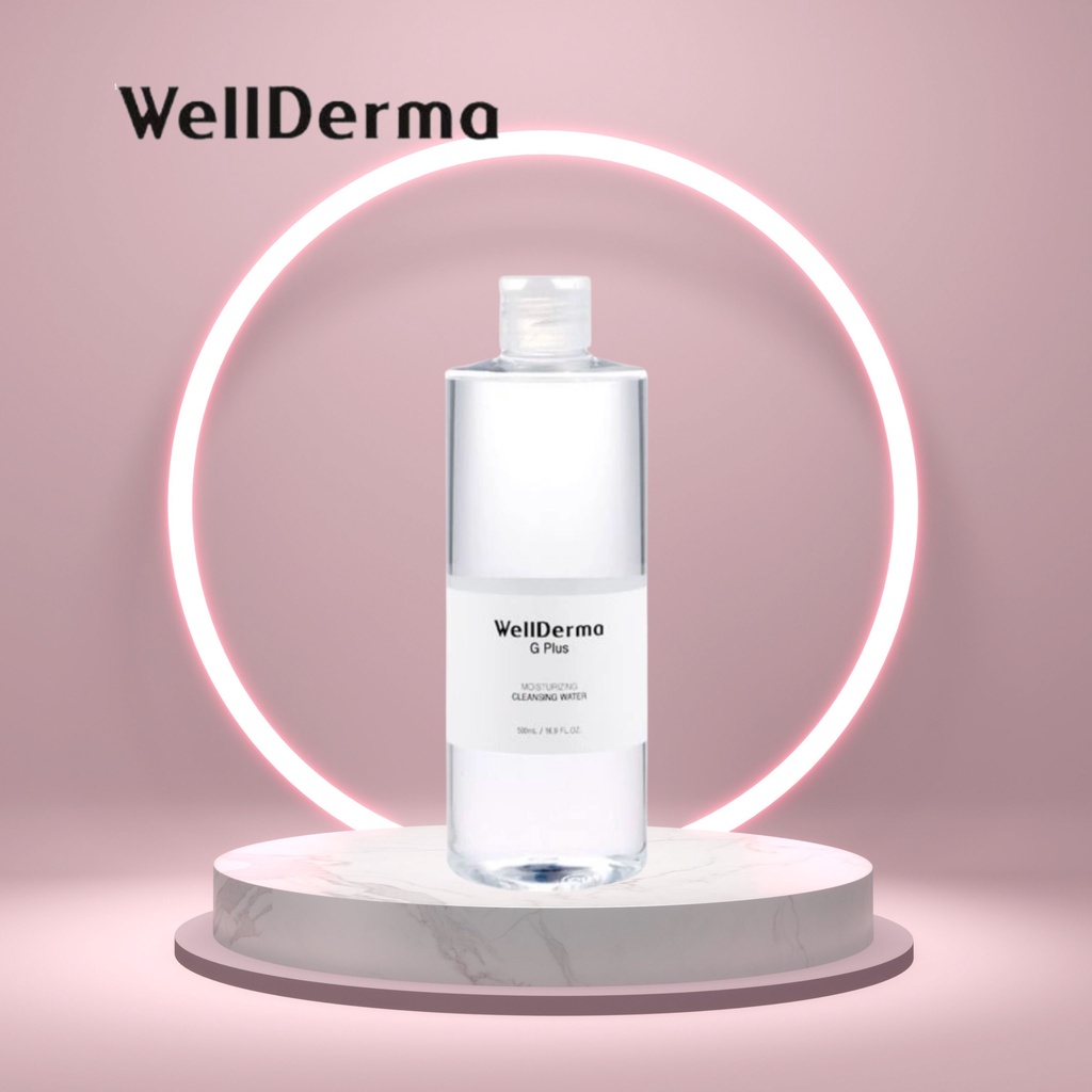 Nước Tẩy Trang Làm Sạch, Cung Cấp Độ Ẩm Wellderma G Plus Moisturizing Cleansing Water 500ml